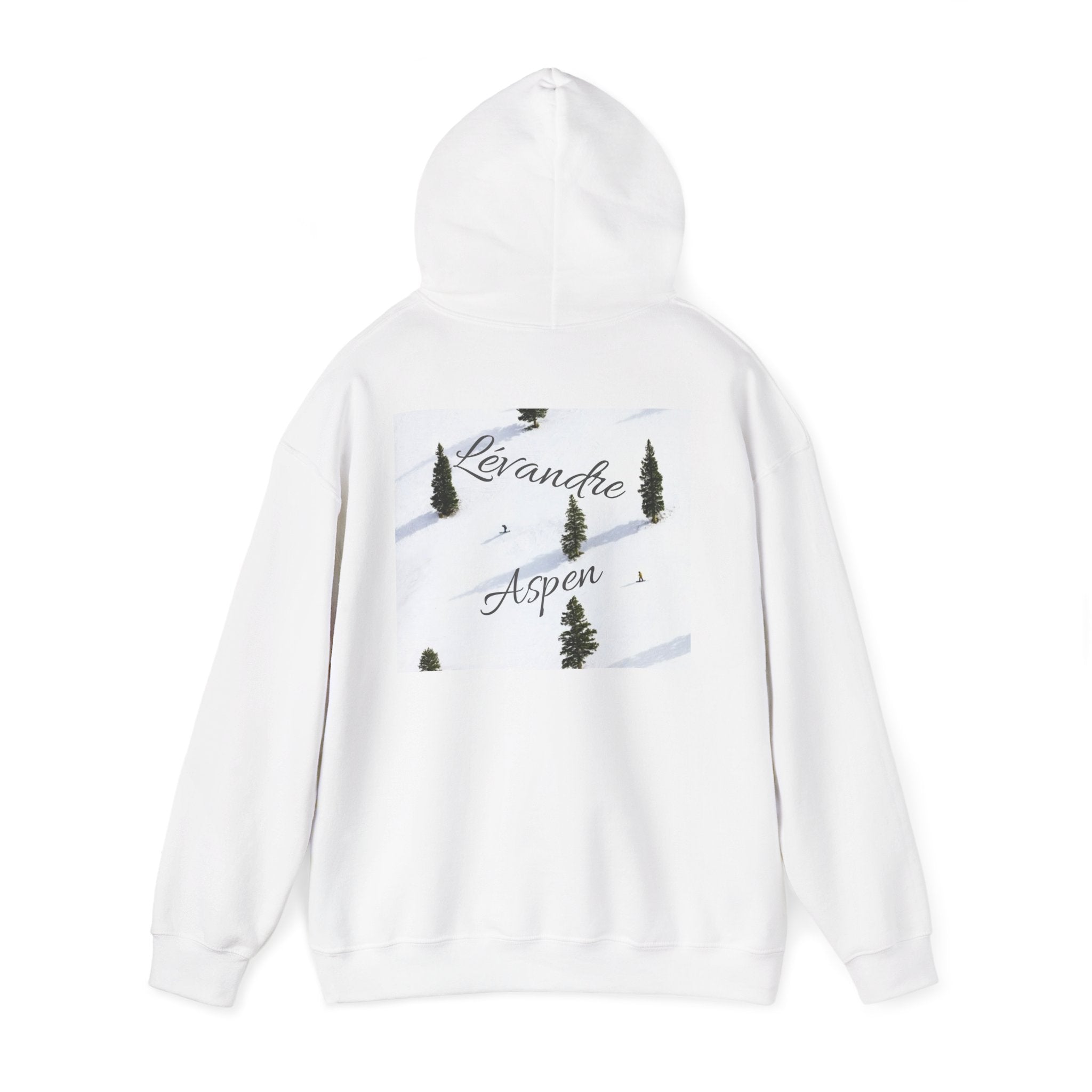 Aspen Ski Lodge Hoodie — "Lavande Aspen" Winter Mountain Pullover