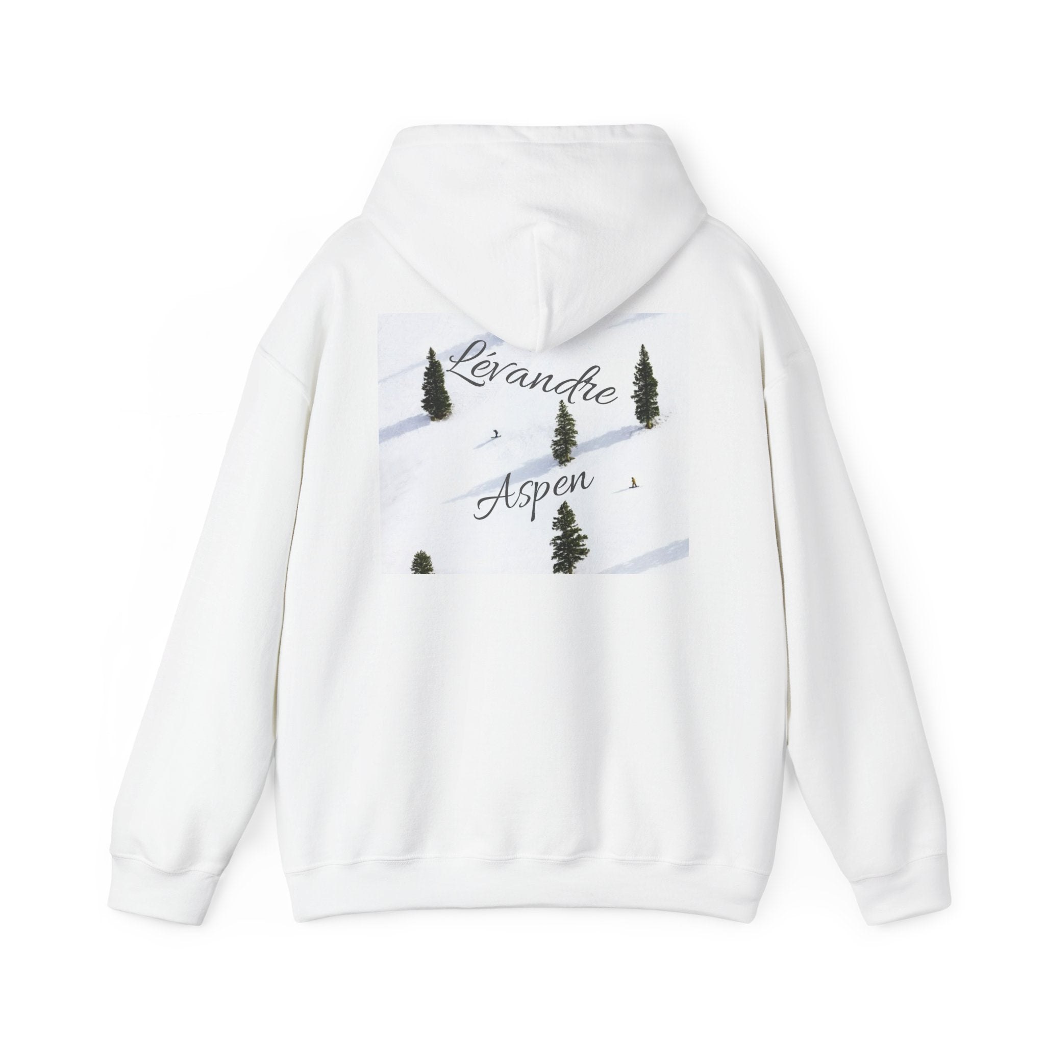 Aspen Ski Lodge Hoodie — "Lavande Aspen" Winter Mountain Pullover