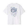 "Who Cares I’m Already Late" Oversized Men's T‑Shirt