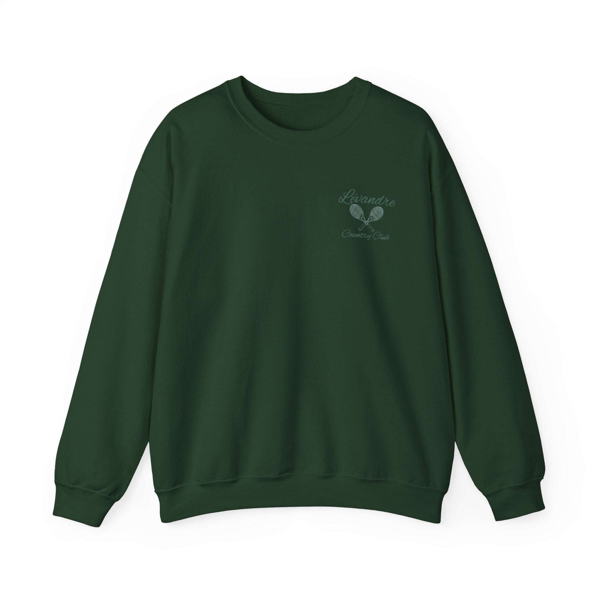 Crewneck Sweatshirt — Tennis Archive Pickleball Graphic (“Paddle Kings” Back Print, Small Front Logo)